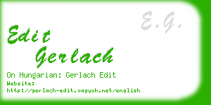 edit gerlach business card